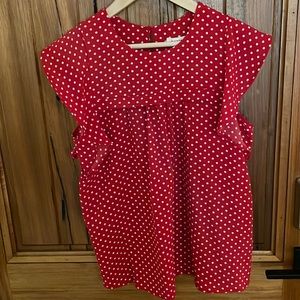 Polka dot blouse
